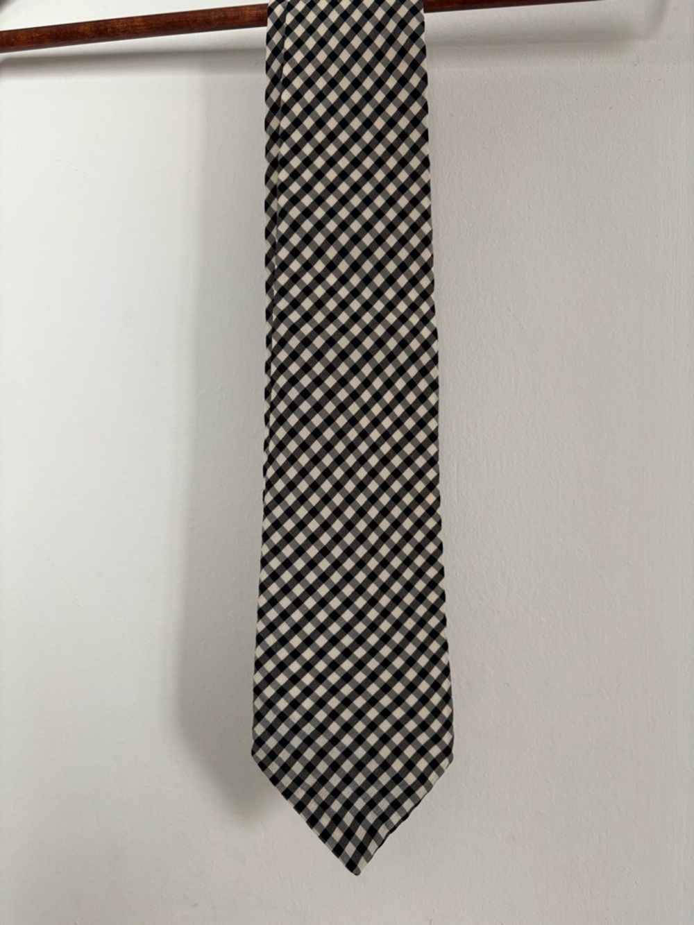Cerruti Tie Men's Black and White Gingham